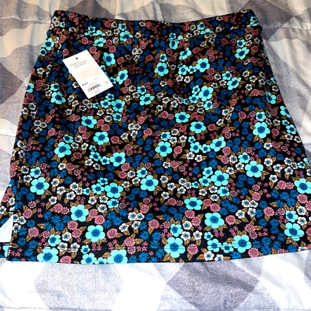 Slit Mini Skirt
